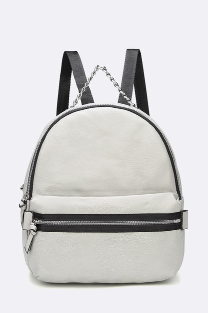 Leather Chain Backpack - iBESTEST.com