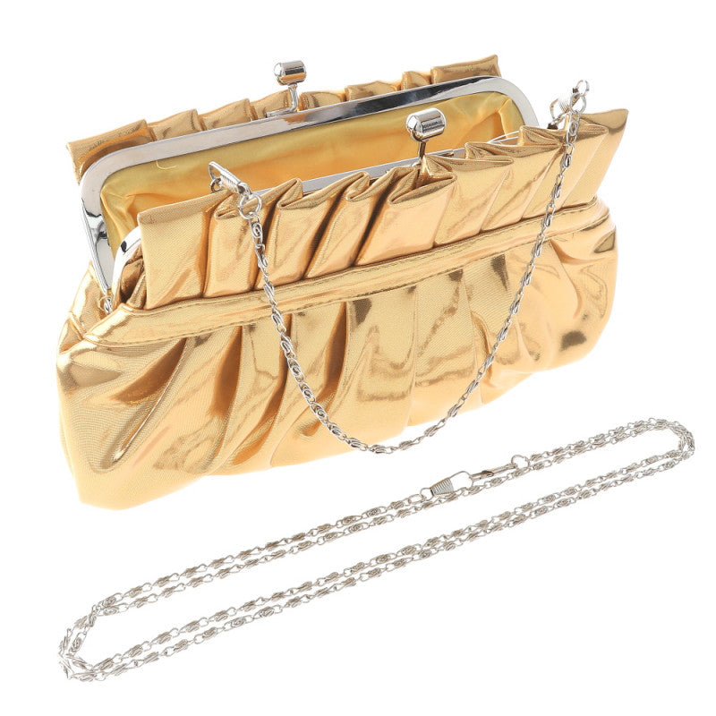 Chrome Jewel Clutch