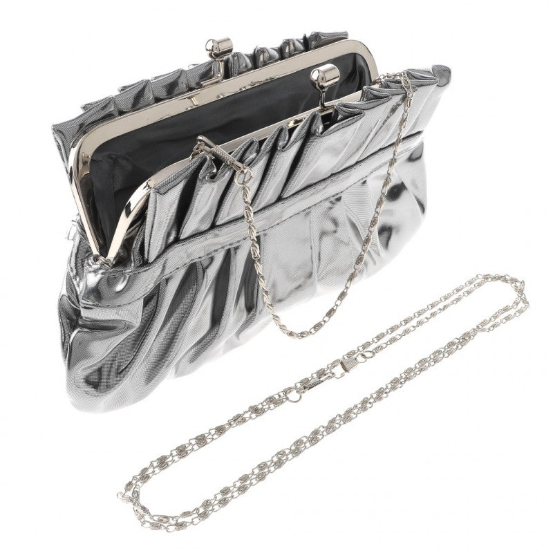 Chrome Jewel Clutch