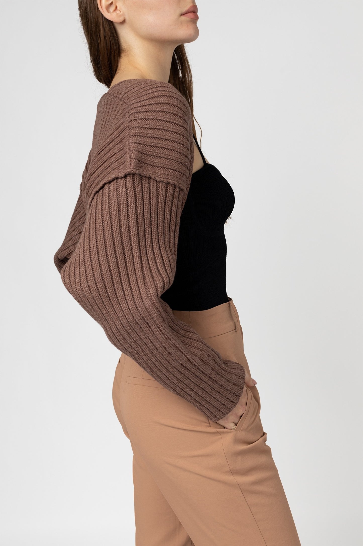 Mocha Shrug Sweater