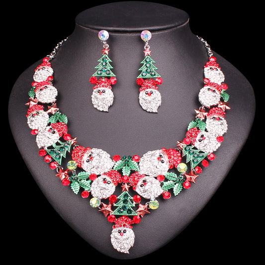 Crystal Santa Necklace - iBESTEST.com