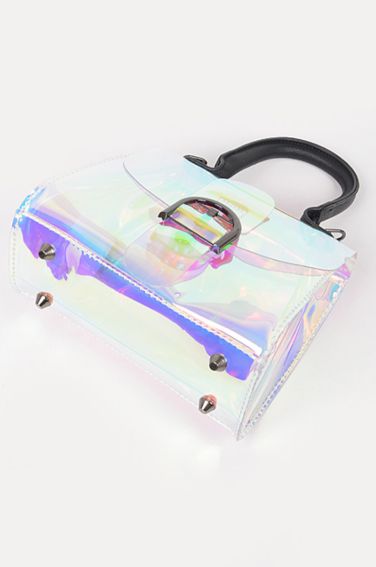 Transparent Hologram Crossbody Bag