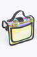 Transparent Black Trim Hologram Crossbody Bag