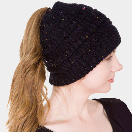 Ponytail Beanie Hat - iBESTEST.com