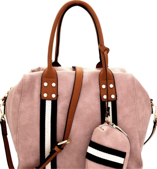 Striped Satchel - iBESTEST.com