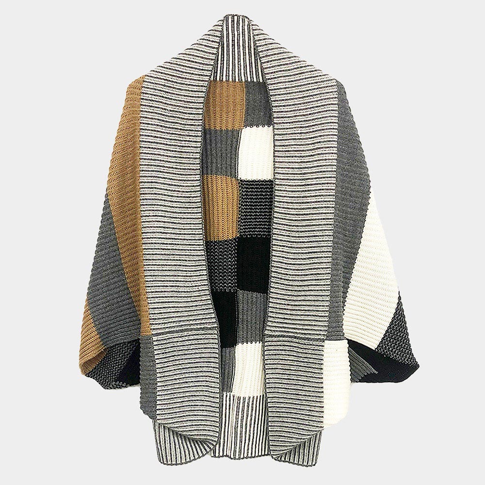 ColorBlock Cocoon Cardigan (New) - iBESTEST.com